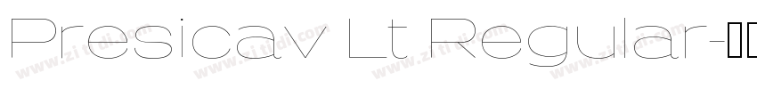 Presicav Lt Regular字体转换